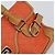 Salvatore Ferragamo Borsa a Spalla Gancini in PVC Pelle Arancione Oro Auth ka357 D'oro - vista 9