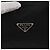 PRADA Borsa a mano in nylon nero argento Auth 153944 - vista 21