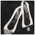 Borsa Vala in nylon e pelle Salvatore Ferragamo 2 in 1 Nero Argento Auth BA7673 - vista 19