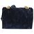 CHANEL Borsa a Catena Camelia Matelassé Velluto Blu Navy Oro CC Auth bs29963V D'oro - vista 3