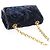 CHANEL Borsa a Catena Camelia Matelassé Velluto Blu Navy Oro CC Auth bs29963V D'oro - vista 6