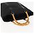 Borsa a mano in nylon nero GUCCI Bamboo Auth ep11126 - vista 6