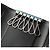 CARTIER Key Case Leather Black Auth am9296V - view 10
