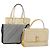 Borsa BALLY in tela e pelle 3 pezzi Nero Beige Auth BA6489
