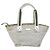 GUCCI GG Canvas Sherry Line Tote Bag Silber Blau Khaki Auth ki6110 - Ansicht 13