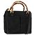 Borsa a mano in suede Gucci Bamboo 2way Nera Auth BA6752 Nero