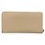 SAINT LAURENT Langer Geldbeutel Leder Beige Gold Auth am9381 Golden - Ansicht 2