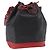 LOUIS VUITTON Epi Noe Schultertasche Bicolor Schwarz Rot M44017 LV Auth BA6524