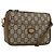 Bolsa de Ombro GUCCI GG Plus Supreme PVC Bege Ouro Auth ka463 Dourado