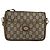 Bolsa de Ombro GUCCI GG Plus Supreme PVC Bege Ouro Auth ka463 Dourado - vista 13
