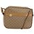 Gucci Borsa a Spalla Micro GG Supreme PVC Beige Oro Auth ka478 D'oro