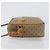 Gucci Borsa a Spalla Micro GG Supreme PVC Beige Oro Auth ka478 D'oro - vista 4