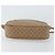 Gucci Borsa a Spalla Micro GG Supreme PVC Beige Oro Auth ka478 D'oro - vista 5