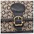 Céline Borsa a Spalla Celine C Sulky in Tela Blu Navy e Oro Auth 151728 D'oro - vista 17