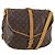 LOUIS VUITTON Borsa a Spalla Monogram Saumur 35 M42254 LV Auth BA8314 Monogramma