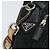 PRADA Schultertasche Nylon Schwarz Silber Authentisch ka593 - Ansicht 18