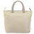 PRADA Borsa a mano in nylon beige argento Auth 151486 - vista 13