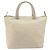 PRADA Borsa a mano in nylon beige argento Auth 151486 - vista 2