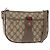 GUCCI GG Supreme Web Sherry Line Tasche aus PVC in Beige und Gold 001 58 6177 Auth bs31426 Golden