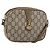 Borsa a Spalla GUCCI GG Plus Supreme PVC Beige Oro Auth ka485 D'oro