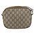 Borsa a Spalla GUCCI GG Plus Supreme PVC Beige Oro Auth ka485 D'oro - vista 2