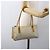 PRADA Borsa a mano in nylon beige argento autentica 151542 - vista 22