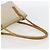 PRADA Borsa a mano in nylon beige argento autentica 151542 - vista 7