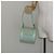 Bulgari Borsa a Spalla Logo Mania BVLGARI in Tela e Pelle Verde Smeraldo Auth hk3109 - vista 22