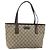 Gucci Borsa Tote GG Supreme in PVC pelle beige Auth ep11190