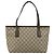 Gucci Borsa Tote GG Supreme in PVC pelle beige Auth ep11190 - vista 2