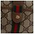 Borsa a spalla Gucci GG Canvas Web Sherry Line in pelle PVC beige e verde Auth BA6764 Rosso - vista 17