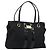 Borsa Tote Salvatore Ferragamo in nylon nero e oro Auth bs29903 D'oro