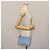 Céline Borsa a Spalla Trios Mall in Pelle Blu Oro Auth hk3113 D'oro - vista 27