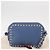 VALENTINO Borsa a Spalla in Pelle con Catena e Borchie Blu Oro Auth BA8011 D'oro - vista 12