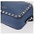 VALENTINO Borsa a Spalla in Pelle con Catena e Borchie Blu Oro Auth BA8011 D'oro - vista 15