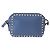VALENTINO Borsa a Spalla in Pelle con Catena e Borchie Blu Oro Auth BA8011 D'oro - vista 2