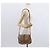 Céline Borsa a Spalla in Tela Macadam CELINE PVC Beige Oro Auth ka119 D'oro - vista 24