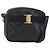 Borsa a Spalla Vala in Pelle Nera e Oro Salvatore Ferragamo Auth BA7980 Nero D'oro