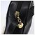 Borsa a Spalla Vala in Pelle Nera e Oro Salvatore Ferragamo Auth BA7980 Nero D'oro - vista 10