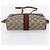 Gucci Borsa Sherry Line GG Supreme Web in PVC beige e oro 98 02 004 Auth BA7967 D'oro - vista 5