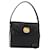 Borsa a mano GIVENCHY in pelle nera e oro Auth ka009 Nero D'oro