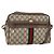 Borsa Sherry Line GG Supreme Web di GUCCI in PVC beige e oro 14 02 005 Auth BA7798 D'oro