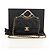 CHANEL Borsa a Catena Matelassé con Charm Perla Pelle di Agnello Nero Oro CC Auth 146362SM D'oro - vista 12