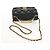 CHANEL Borsa a Catena Matelassé con Charm Perla Pelle di Agnello Nero Oro CC Auth 146362SM D'oro - vista 7