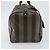 Pequin Borsa Boston in tela Pecan FENDI PVC Nero Marrone Auth 144142 - vista 3