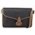 Borsa a spalla in tela a nido d'ape PVC nera e dorata Christian Dior Auth 155933
