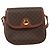 Céline Borsa a Spalla in Tela Macadam CELINE in Pelle PVC Marrone Oro Auth 157769 D'oro - vista 2
