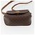 Céline Borsa a Spalla in Tela Macadam CELINE in Pelle PVC Marrone Oro Auth 157769 D'oro - vista 9