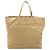 Borsa Tote Prada Satin Beige Argento Auth 156863 - vista 3