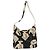 Bolsa de Ombro CHANEL em Lona Preta Dourada CC Auth 156515 Preto Dourado
